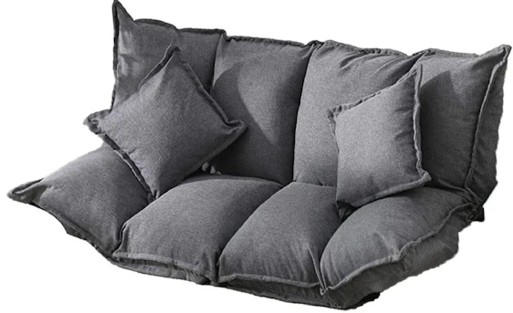 Puchika Bodensofa für 75€ - Schlafsofa mit 2 Kissen, 4 einstellbare Funktionen, waschbar