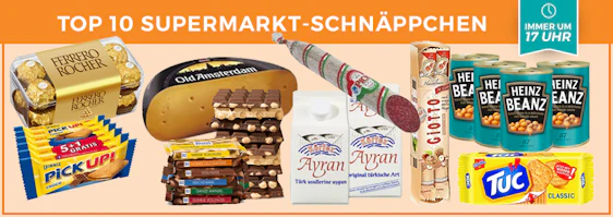 Top 10 Supermarkt-Schnäppchen der KW 37 🛒 - z. B. 4x415g Heinz Beanz für 3,33€
