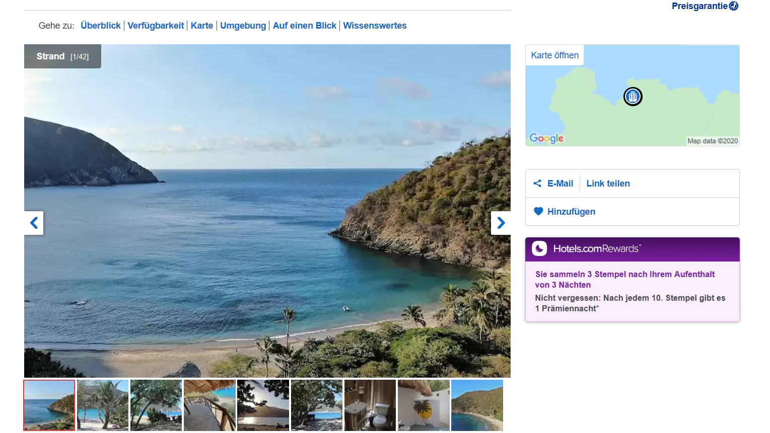 Hotels.com Angebot Karibik