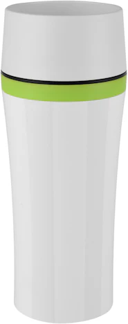 2x Emsa Travel Mug Fun für 18€ - Thermobecher für 360ml Inhalt, in Weiß-Grün