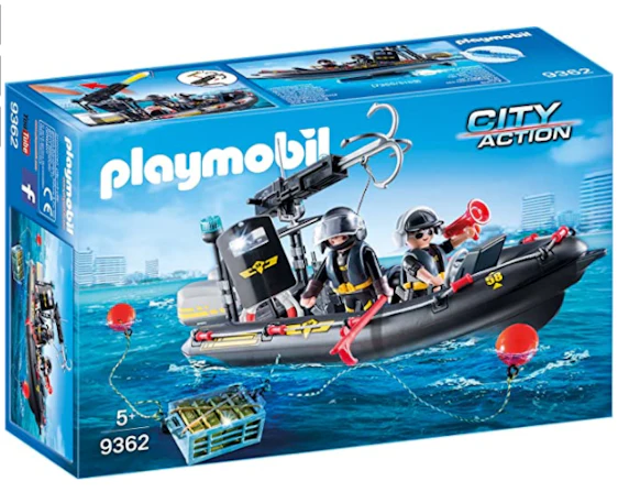 Playmobil City Action 9362 für 20€ - SEK-Schlauchboot und Spielfiguren