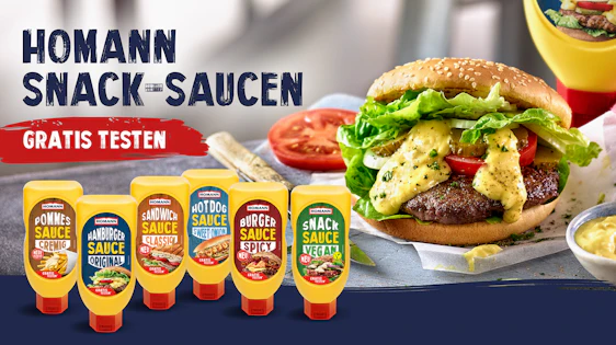 Homann Snack-Saucen kostenlos probieren - 6 Geschmacksrichtungen