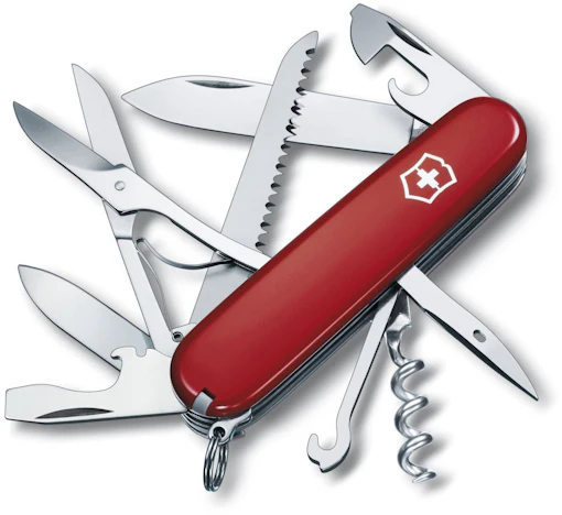 Victorinox Taschenmesser Huntsman für 21€ - mit 15 Funktionen, in Rot