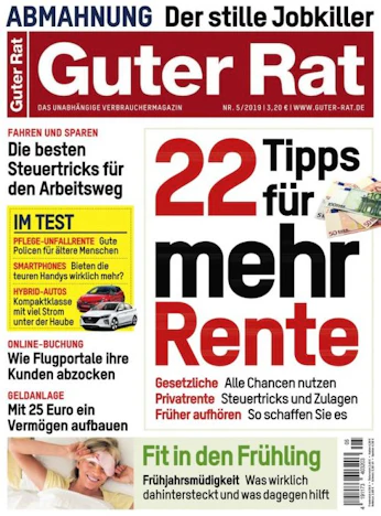6 Ausgaben "Guter Rat" für 20€ - 15€ Verrechnungsscheck als Prämie