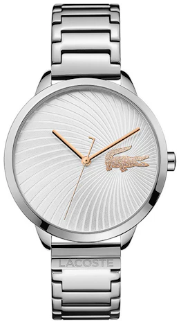 Lacoste Lexi für 96€ – analoge Damen-Armbanduhr in Silber, spritzwassergeschützt