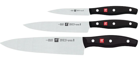 Zwilling Twin Pollux Messerset 3-teilig für 46€ - Kochmesser, Fleischmesser und Garniermesser