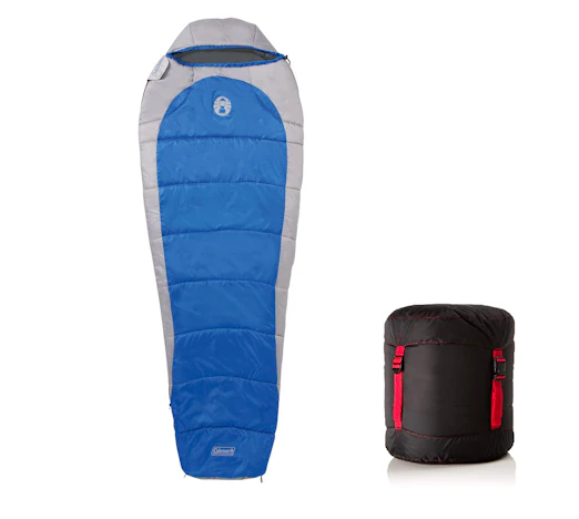 Coleman Silverton 250 für 25€ - zweilagiger Mumienschlafsack mit Wärmekragen und Kissen