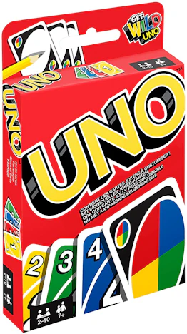 Mattel Games W2087 für 4€ - UNO Kartenspiel, 2-10 Spieler