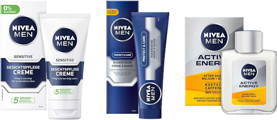 Amazon Nivea "Für 6€ Artikel kaufen, 2€ sparen" Aktion – Prime & Sparabo, z.B.: 5x Nivea Men Protect & Care Rasiercreme (100ml) für 4€