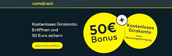 Verlängert bis 15.04.! Kostenloses Comdirect-Girokonto - jetzt mit 50€ Prämie 🤑 » Bonus für 3 mobile Zahlungen (Apple & Google Pay)