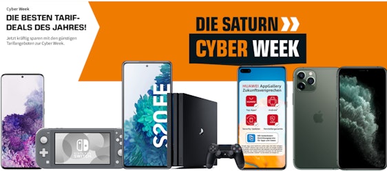Zum Cyber Monday: Tarifkracher bei Saturn 📱💸 » Die besten Vertragsdeals auf einen Blick