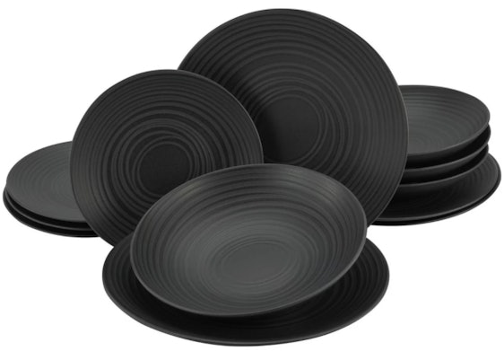 CreaTable 12-teiliges Tafel-Service für 34€ - 4x Speisen-, Suppen- & Desserteller