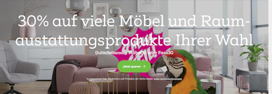30% auf viele Möbel & Raumausstattungsprodukte bei Mömax – z.B. Polsterbett Mika für 144€