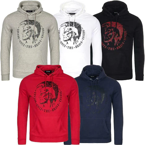 Diesel S-Agnes New Hoodie für 50€ - Kapuzenpullover in verschiedenen Farben und Größen
