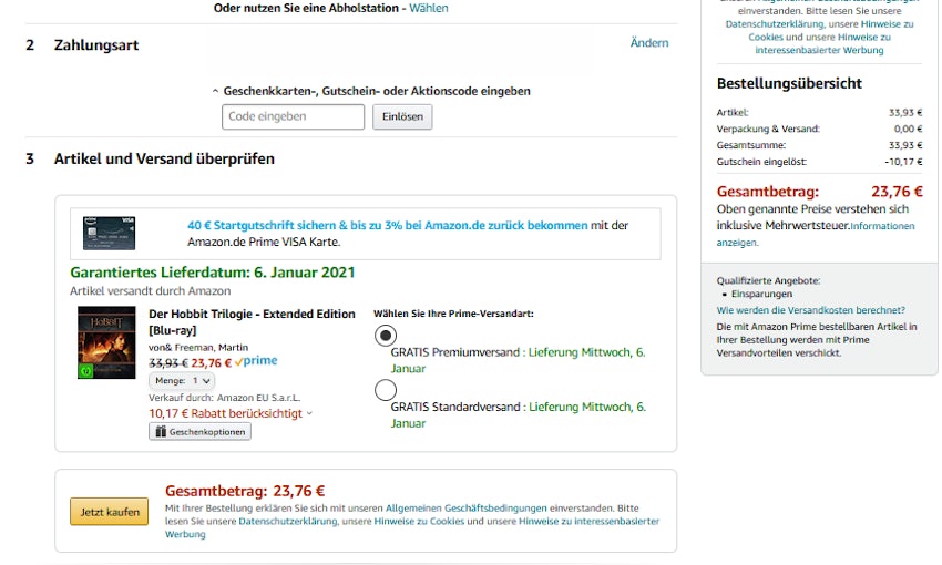 Hobbit-kasse-amazonrabatt