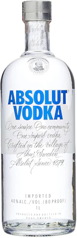 Absolut Vodka für 12€ - 1l schwedischer Wodka mit 40%