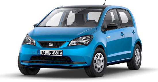 Seat Mii Electric (83PS) in Rot für 99€/Monat + 775€ Überführung – im Privatleasing über 24 Monate mit 10.000km im Jahr