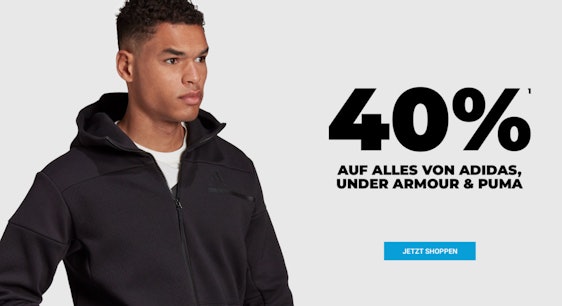 40% Rabatt auf alles von Adidas, Puma & Under Armour bei Mysportswear - z.B. Puma Caracal Suede Sneaker für 39€
