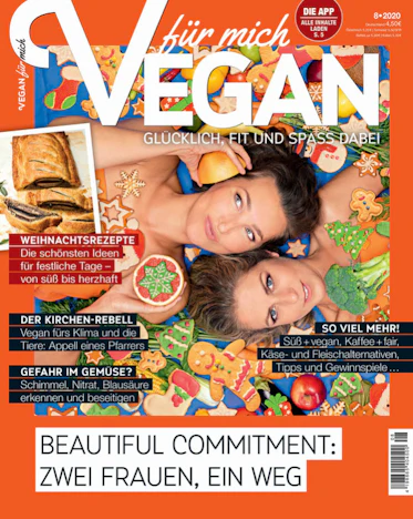 Jahres-Abo "Vegan für mich" (8 Ausgaben) für 39€ - mit 25€-Geldprämie oder Gutschein in Höhe von bis zu 30€
