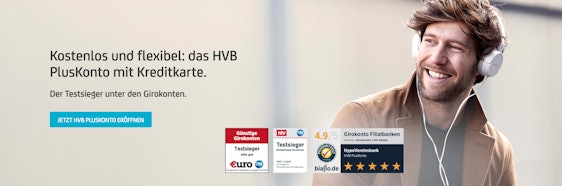 HypoVereinsbank PlusKonto 5 Jahre kostenlos 💵 – mit 100€ Amazon-Gutschein und Kreditkarte