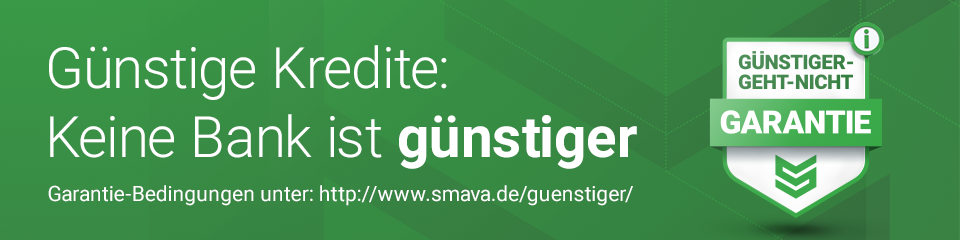 Smava Günstiger-Geht-Nicht-Garantie » Kreditvergleich 0,1 Prozentpunkte günstiger als alle Angebote 💸