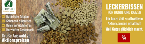 15% auf getreidefreie Hunde- & Katzenleckerlies bei Lucky-Pet – z.B.: Taffy`s Geflügel-Snacks für 6€