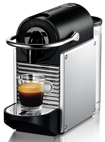 DeLonghi Nespresso Pixie EN 125.S für 62€ - Kapselmaschine mit 64 Kapseln als Zugabe