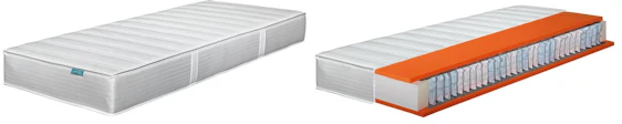 Hn8 Dynamic TFK (z.B. 90x200 H2-3) ab 149€ – 7-Zonen-Taschenfederkern-Matratze mit Härtegrad 2-4, versch. Größen