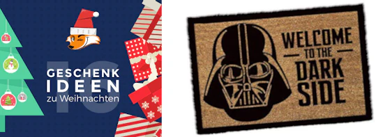 Geschenkidee für Star-Wars-Fans: Darth Vader Fußmatte für 16€ - Welcome to the Dark Side