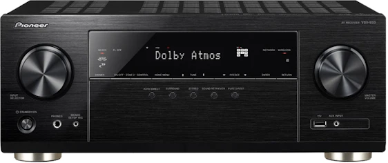 Pioneer VSX-933-B für 264€ - AV-Netzwerk-Receiver mit 135 Watt pro Kanal & 5x HDMI in