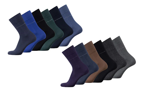 12er-Pack Socken von Tom Tailor für 26€ - 10 verschiedene Farben