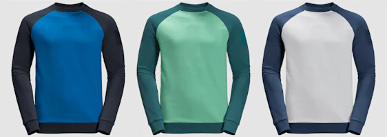 Jack Wolfskin 365 Crew M für 37€ - Sweatshirt in 3 Farben