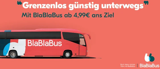 *Vorbei*Bis zu 40% Rabatt bei Groupon: BlaBlaBus-Fahrten in Deutschland und Europa ab 5,99€