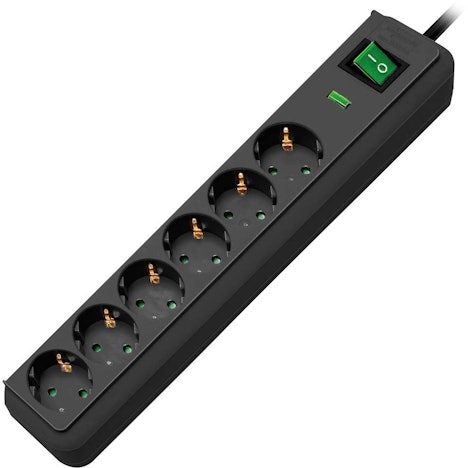 Brennenstuhl Eco-Line Steckdosenleiste für 9€ - 6-fach, mit 1,5m Kabel