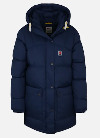 Fjällräven Expedition Down Jacket W für 260€ - Steppjacke mit Kapuze, Gr. L & XL