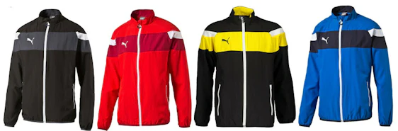 Puma Spirit II Woven für 15€ – Trainingsjacke mit elastischen Armabschlüssen + Größen- & Farbauswahl