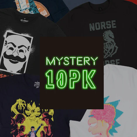 10x Mystery Geek T-Shirts für 33€ - viele Franchises aus Film und TV