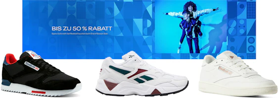Bis zu 50% Rabatt im End of Season Sale bei Reebok - z. B. Reebok Aztrek 96 für 54€