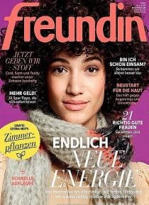 Jahresabo 'Freundin' für 86€ - mit 5€ Sofort-Rabatt und Wahlprämie bis zu 85€