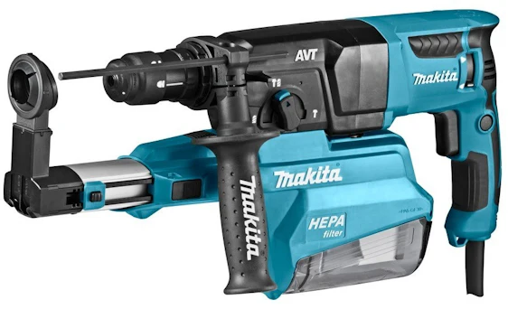 Makita HR2651 SDS+ für 186€ - Bohrhammer mit Staubabsaugung, 230V, 800W