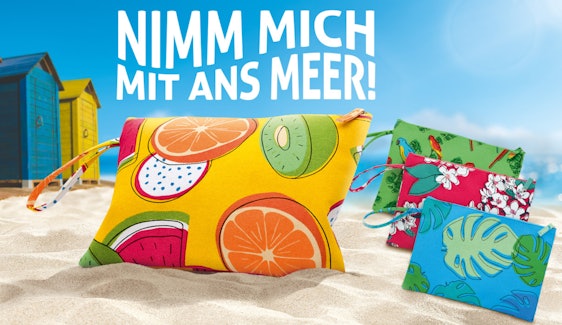 Nur noch für kurze Zeit! Gratis Beach Bag beim Kauf von Unileverprodukten - 4 Variationen in der Größe 30x20cm