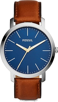 Fossil Luther (BQ2311IE) für 50€ – analoge Herrenuhr mit Lederarmband in Braun