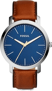 Fossil Luther (BQ2311IE) für 50€ – analoge Herrenuhr mit Lederarmband in Braun