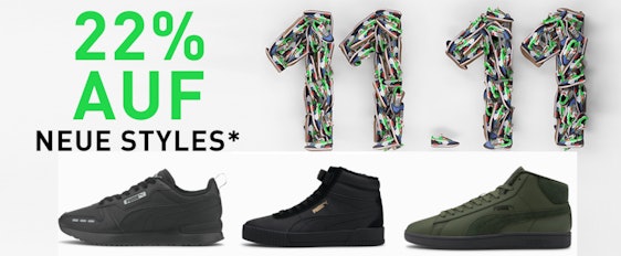 Puma Singles Day 2020 – 22% Extra-Rabatt auf neue Styles, z.B.: Carina Mid Winterised für 53€