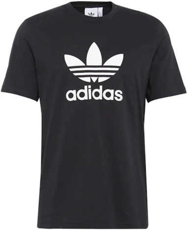 Adidas Originals Trefoil T-Shirt für 12€ - Kurzarm-Klassiker mit Logoprint in Schwarz