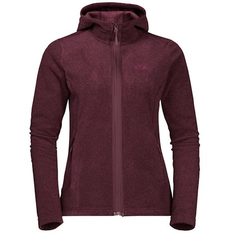 62% Rabatt auf Jack Wolfskin Skywind Hooded Jacket Women (1707611) fall red