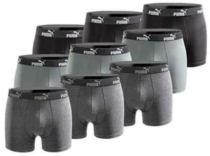 9x Puma Boxershorts Limited Statement Edition für 40€ - in verschiedenen Farben und Größen