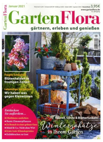 Jahresabo "Gartenflora" (12 Ausgaben) für 27€ – mit 20€ Geldprämie oder Gutschein im Wert von bis zu 25€