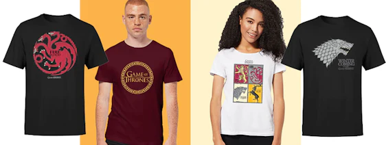 2x Game of Thrones oder andere "Geek"-T-Shirts für 28€ bei Zavvi