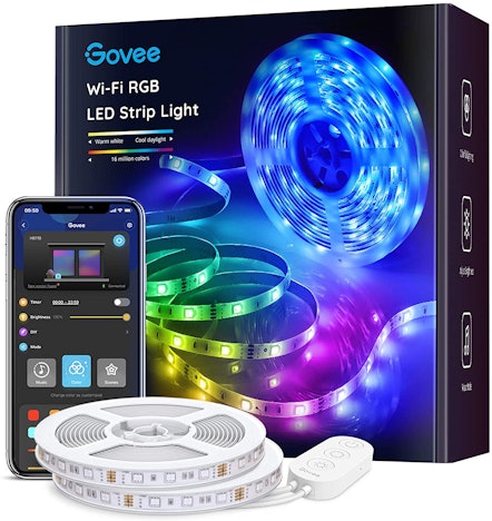 Govee H61103A1DE für 28€ – 10 Meter (2x 5m) RGB-LED-Lightstrip mit Musiksynchronisierung, per App steuerbar